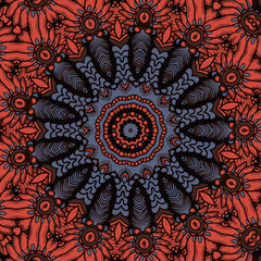 Authentic carpet design illustration