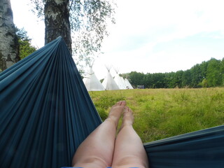 person relaxing in a hammock © MYLife