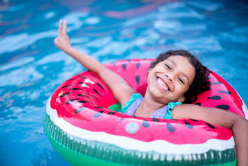 Childhood Summer Pool Fun