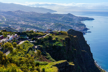 Madera widok na Funchal z Cabo Girao