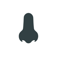 Fototapeta premium the nose icon. vector simple illustration