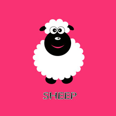 Nice cartoon vector sheep