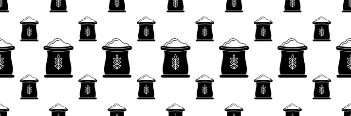 Flour Sack Icon Seamless Pattern Y_2207001