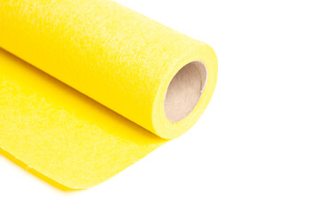 Kitchen towel roll isolated on a white background