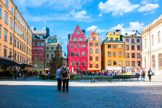 Stortorget square in Stockholm old town, Sweden