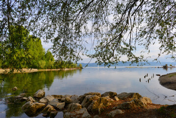 Argenm&uuml;ndung in Langenargen am Bodensee