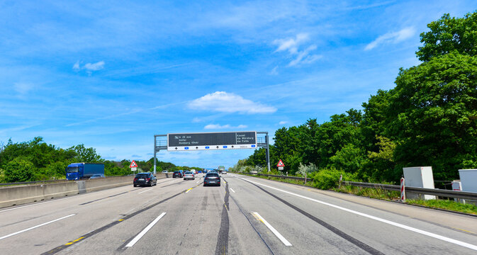 A5 Darmstadt Richtung Frankfurt am Frankfurter Kreuz