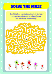 This worksheet has been prepared to develop maze solving skills.