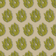 autumn branches with leaves seasonal vector seamless pattern