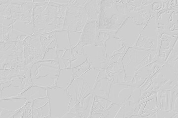 Abstract texture background of gray decorative plaster or concrete. Art stylized banner with copy space for text.