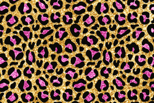 pink leopard print background