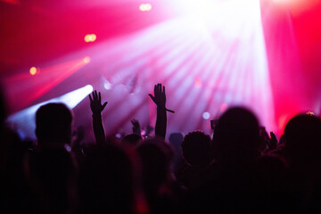 crowd at concert - summer music festival