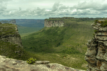 view of Pai Inácio hill in the city of Palmeiras, State of Bahia, Brazil