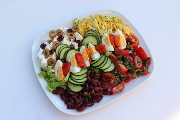 Salatteller. Salat gemischt.