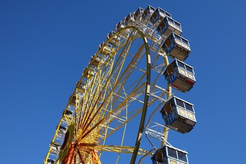 impressions from a funfair on a summer day