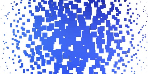 Light BLUE vector background with rectangles.