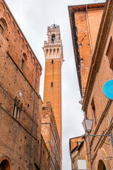  The Palazzo Pubblico, town hall is a palace in Siena, Italy