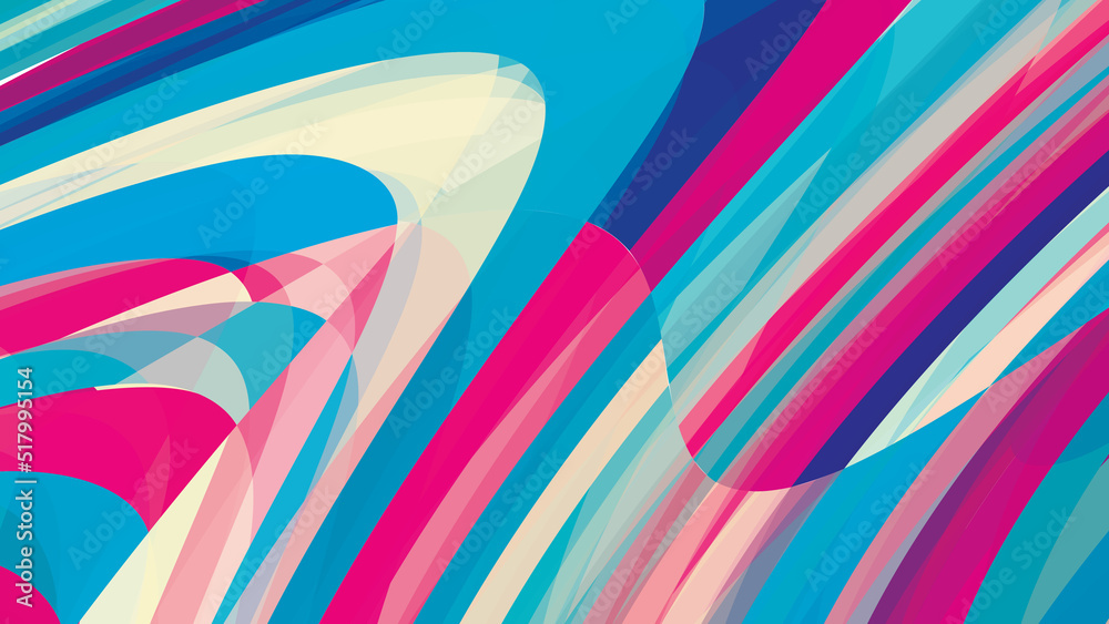 Poster Abstract background with multicolored stripes. Vector graphics