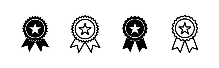 Fototapeta premium Badge icon vector. Awards icon vector. Achieve sign and symbols