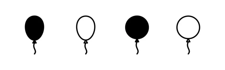 Fotobehang Balloon icon vector. Party balloon sign and symbol © avaicon