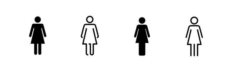 Female icon vector. woman sign and symbol