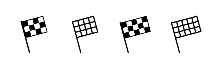 Racing flag icon vector. race flag sign and symbol.Checkered racing flag icon