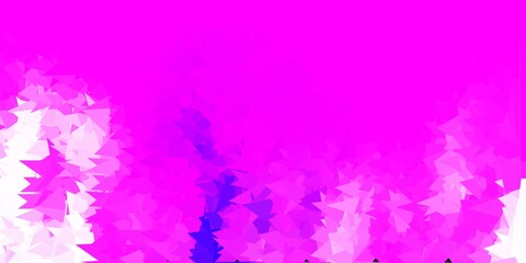 Light purple vector abstract triangle pattern.