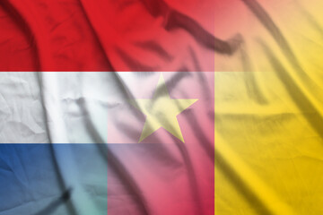 Netherlands and Cameroon government flag international contract KHM NLD