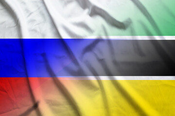 Russia and Mozambique national flag international contract MOZ RUS