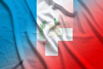 Guatemala and Switzerland national flag international contract CHE GTM
