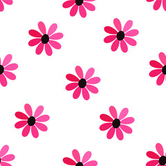 cute flower pattern vector illustration