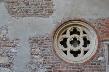 Detail from a window in Verona, Italy