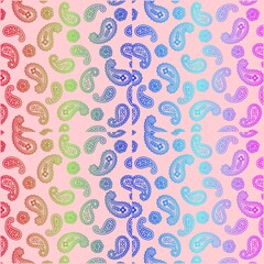 Paisley pattern background picture template gardien