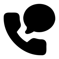 phone call glyph icon