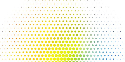 Fototapeta premium Light Blue, Yellow vector texture with disks.