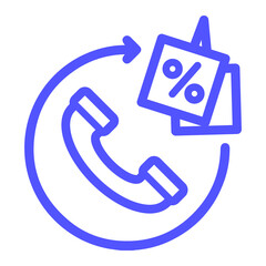 Call, offer, discount icon