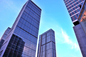 modern office buildings