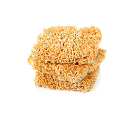 Instant noodles isolated on white background