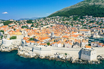 Naklejka premium Dubrovnik aerial drone 