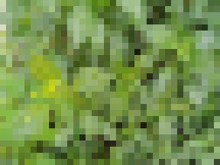 Mosaic abstract Bright green and other multi color pixel art for background usage