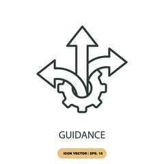 guidance icons  symbol vector elements for infographic web
