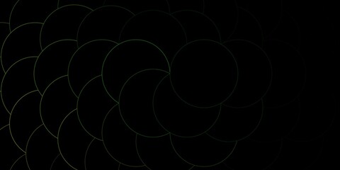 Dark Green, Yellow vector texture with disks.