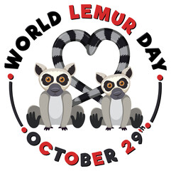 World Lemur Day Banner Design
