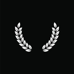 emblem award decoration laurel wreath vector stock