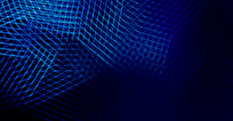 Abstract digital background with weave line art,  High speed technology, panorama background concept