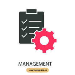 management icons  symbol vector elements for infographic web