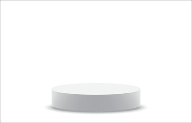 Vector, instead of placing a white studio background merchandise display, displays products with copy space for displaying your content design. Banner for advertising products on the website.