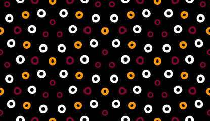 Collage contemporary floral and polka dot shapes seamless pattern set. Modern exotic design for paper, cover, fabric, interior decor and other users.