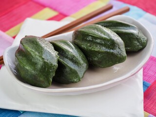 한국 전통음식 모시 송편, 떡