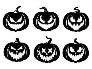 Halloween Scary Face Pumpkin	